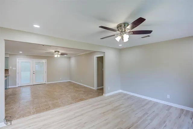 a view of an empty room