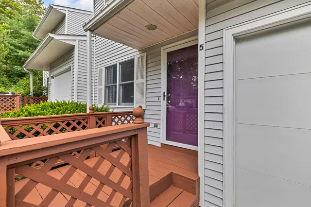 a house view with a garden space