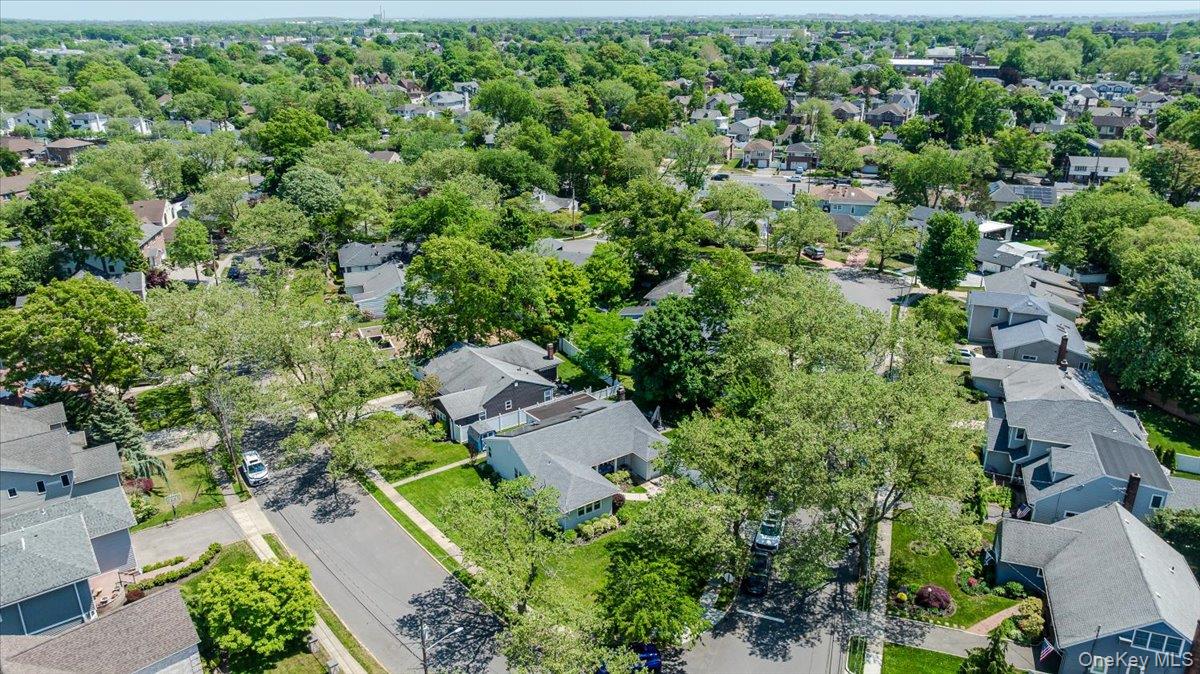 534 Allen Road Woodmere, NY 11598 - Photo 28 of 35 an aerial view of residential house with outdoor space and trees all around