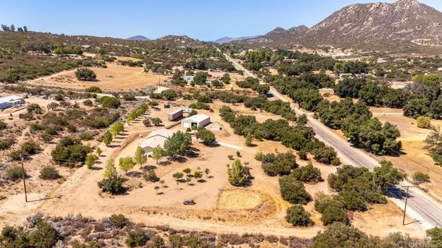 a view of city and mountain