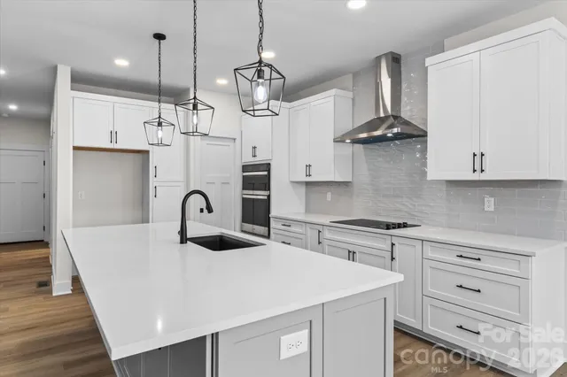 a view of a kitchen counter space