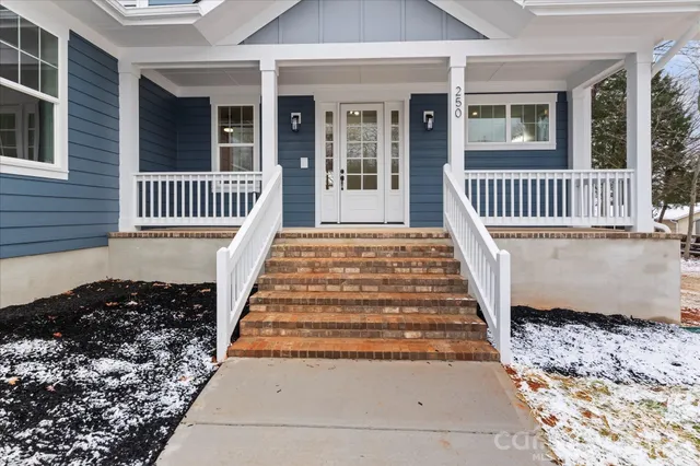 a view of a house with a deck