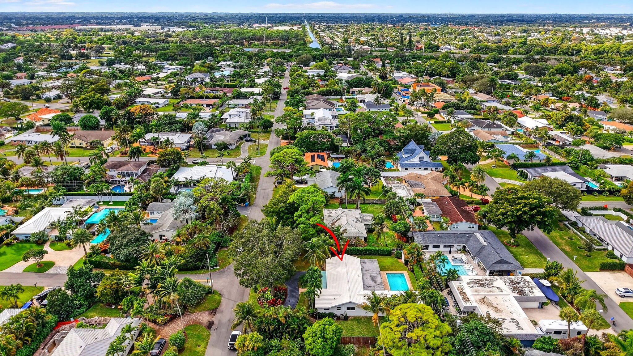 525 Sunset Road Boynton Beach, FL 33435 - Photo 57 of 62 an aerial view of residential houses with outdoor space