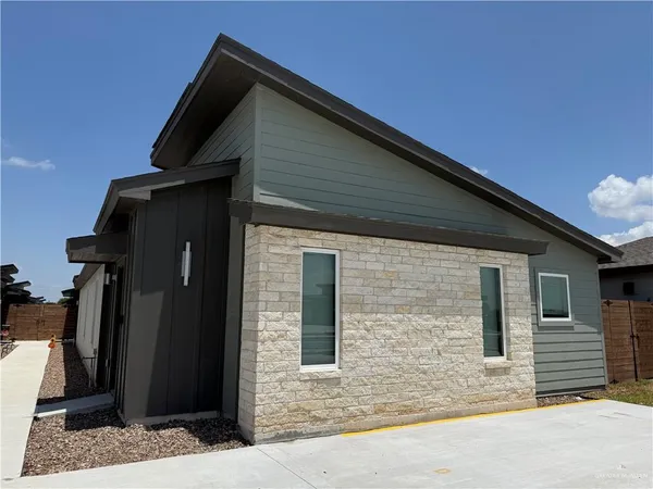 a front view of a house