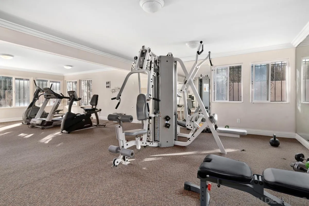 3980 8th Avenue, Unit 308 San Diego, CA 92103 - Photo 32 of 33 a view of a room with gym equipment