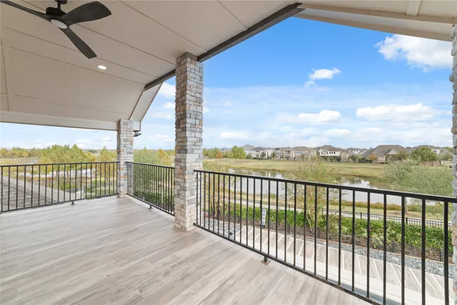 a view of balcony with city view