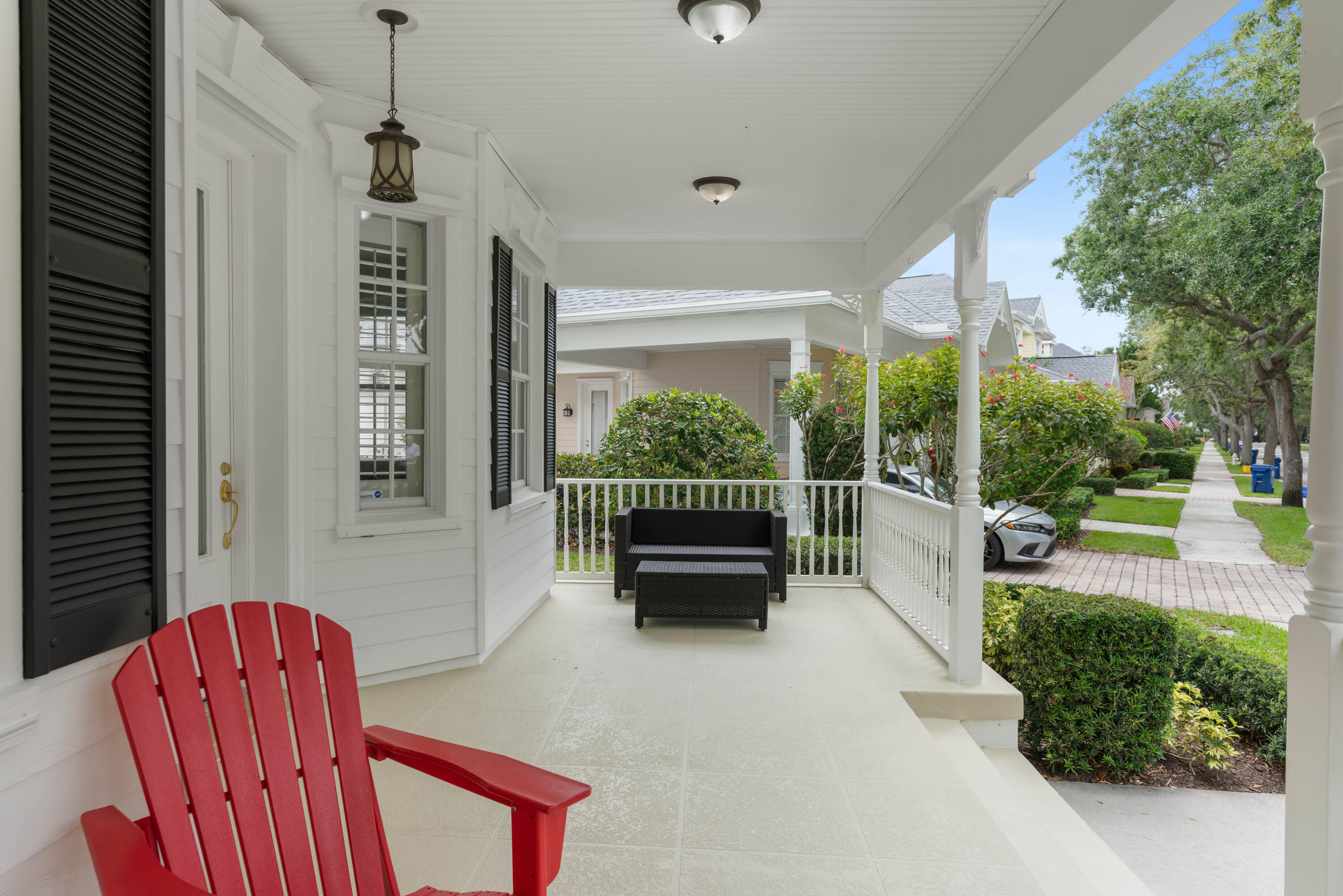 144 Sweet Bay Circle Jupiter, FL 33458 - Photo 42 of 46 a balcony with furniture and a garden