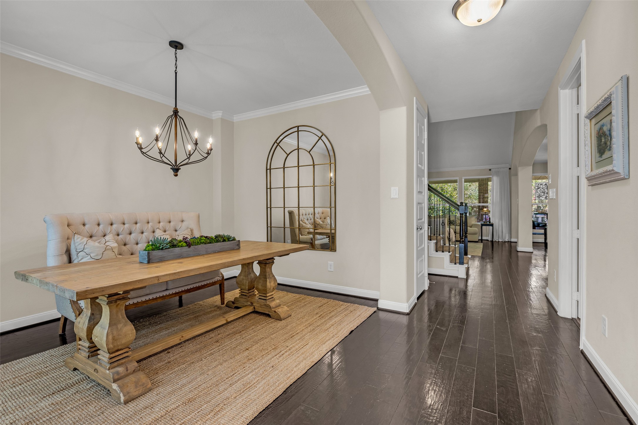 22419 Sawmill Ranch Drive Spring, TX 77389 - Photo 6 of 45 Hardwood floors run throughout the downstairs.