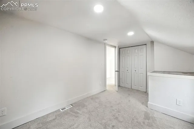 a view of an empty room