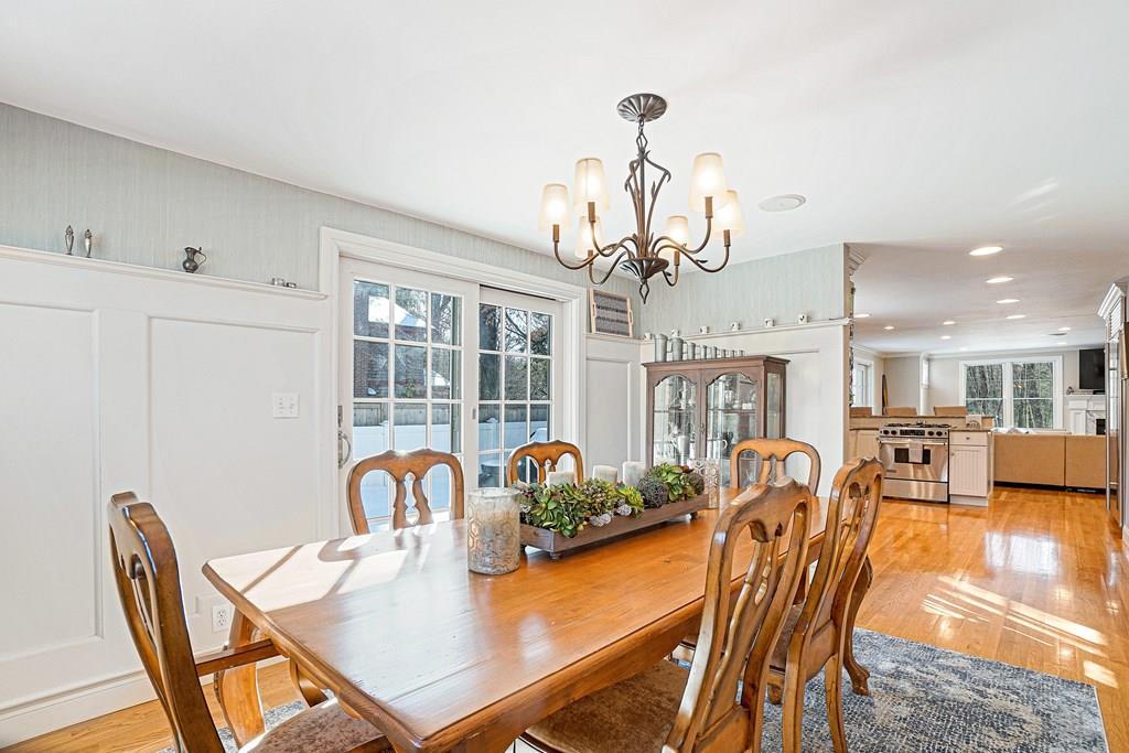 9 Madison Road Wellesley, MA 02481 - Photo 10 of 40 a view of a dining room with furniture window and outside view