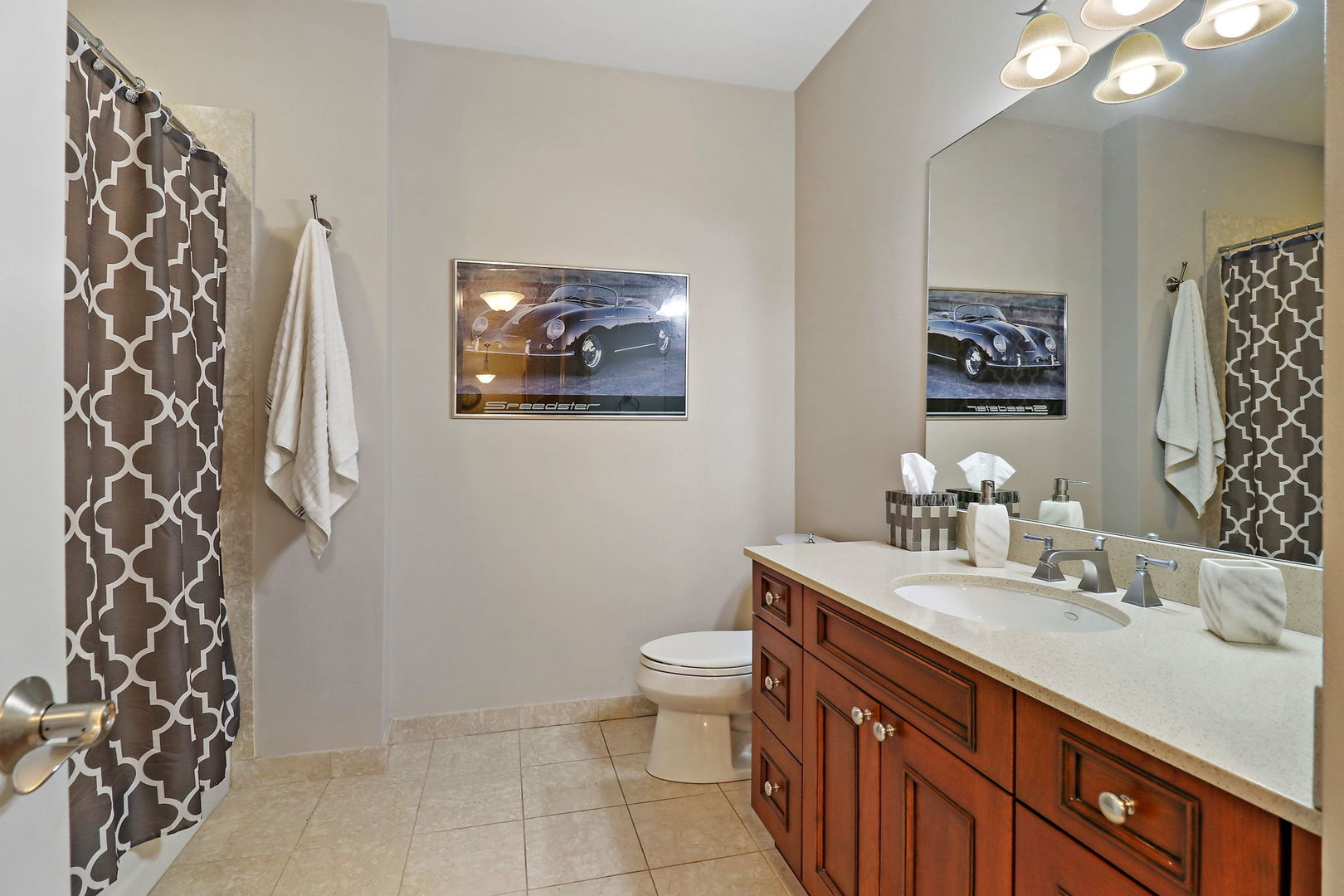 50 North Plum Grove Road, Unit 201E Palatine, IL 60067 - Photo 16 of 22 a bathroom with a sink a toilet and a mirror