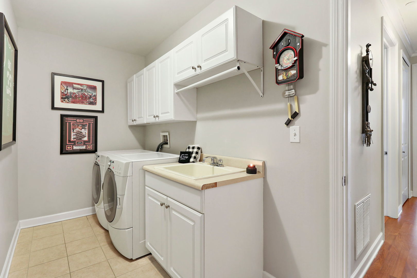 50 North Plum Grove Road, Unit 201E Palatine, IL 60067 - Photo 17 of 22 a utility room with dryer and washer