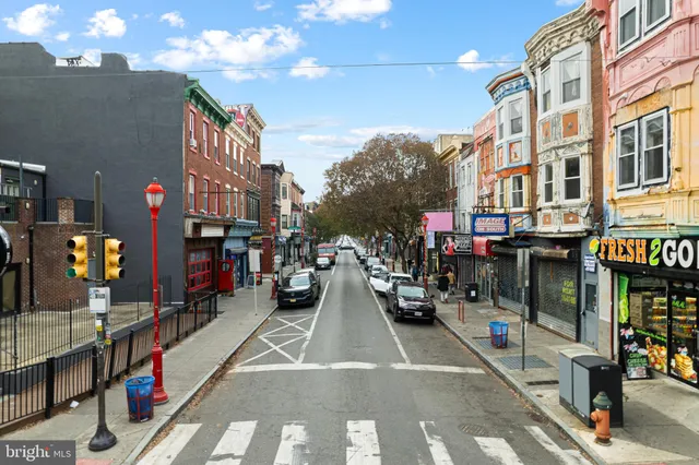 a view of city with tall buildings