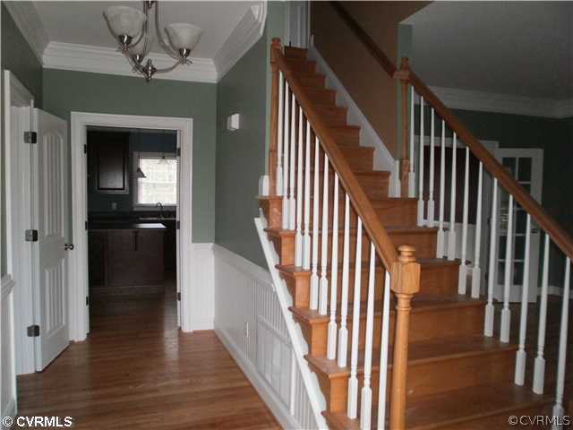 11811 Reedy Branch Road Chesterfield, VA 23838 - Photo 3 of 5 a view of entryway and hall with wooden floor