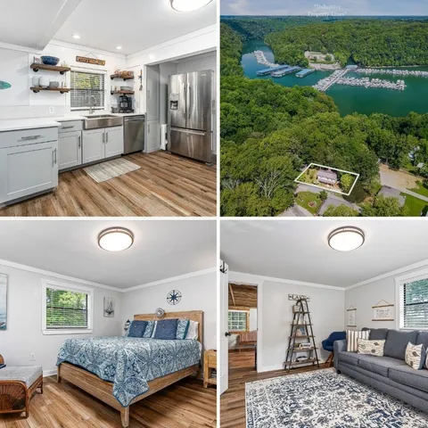 a kitchen view with stainless steel appliances granite countertop a sink and cabinets