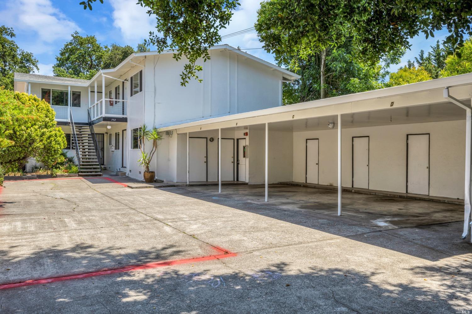 a backyard of a house