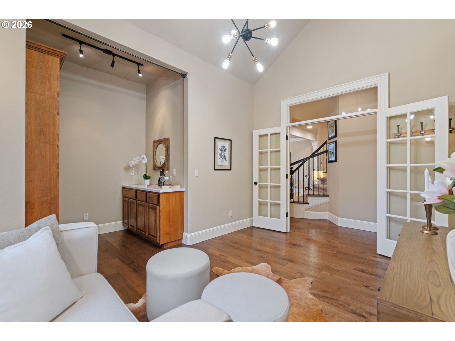 510 Northeast 224th Circle Ridgefield, WA 98642 - Photo 12 of 48 a living room with furniture and a wooden floor
