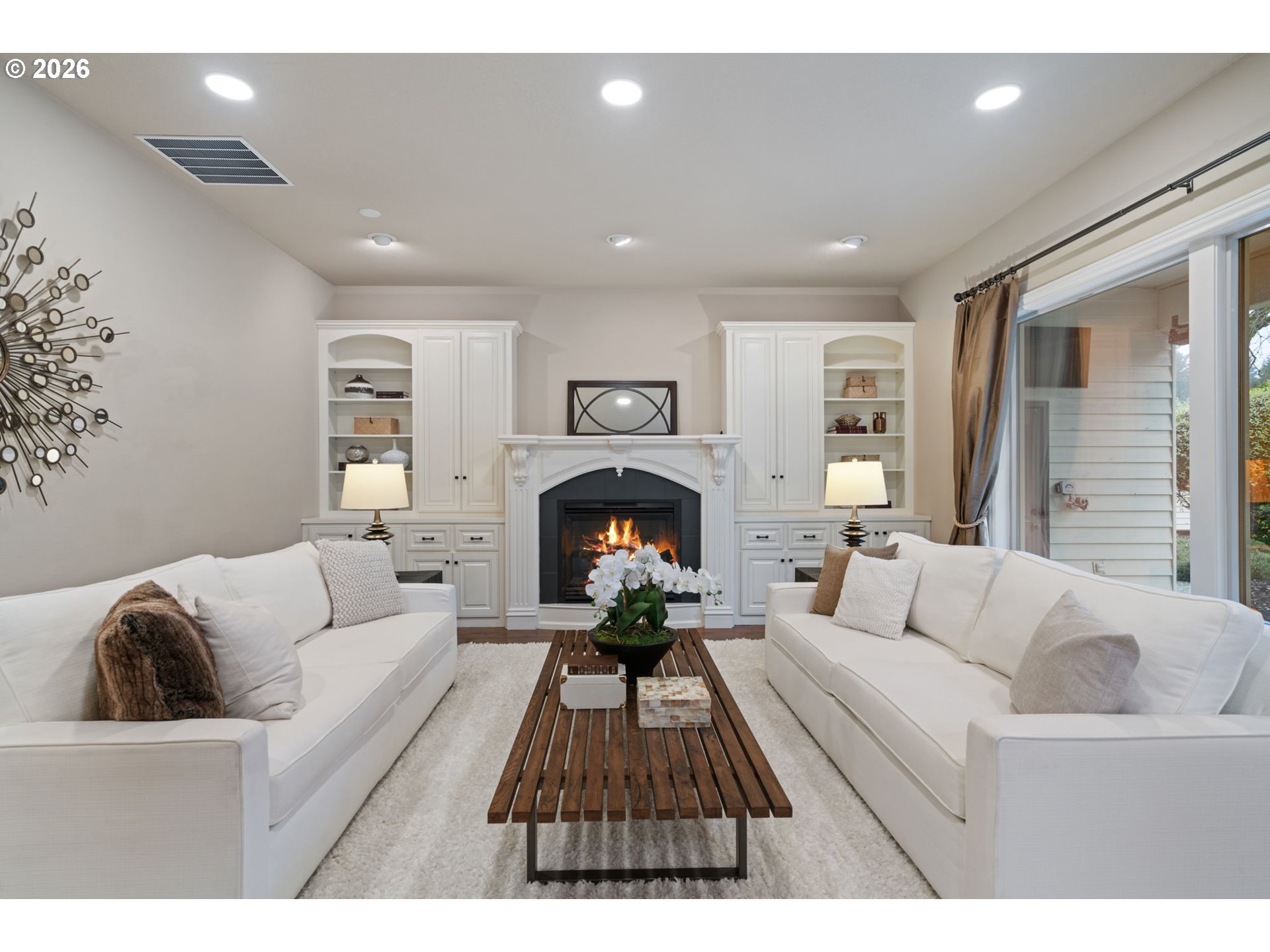 510 Northeast 224th Circle Ridgefield, WA 98642 - Photo 16 of 48 a living room with furniture and a fireplace