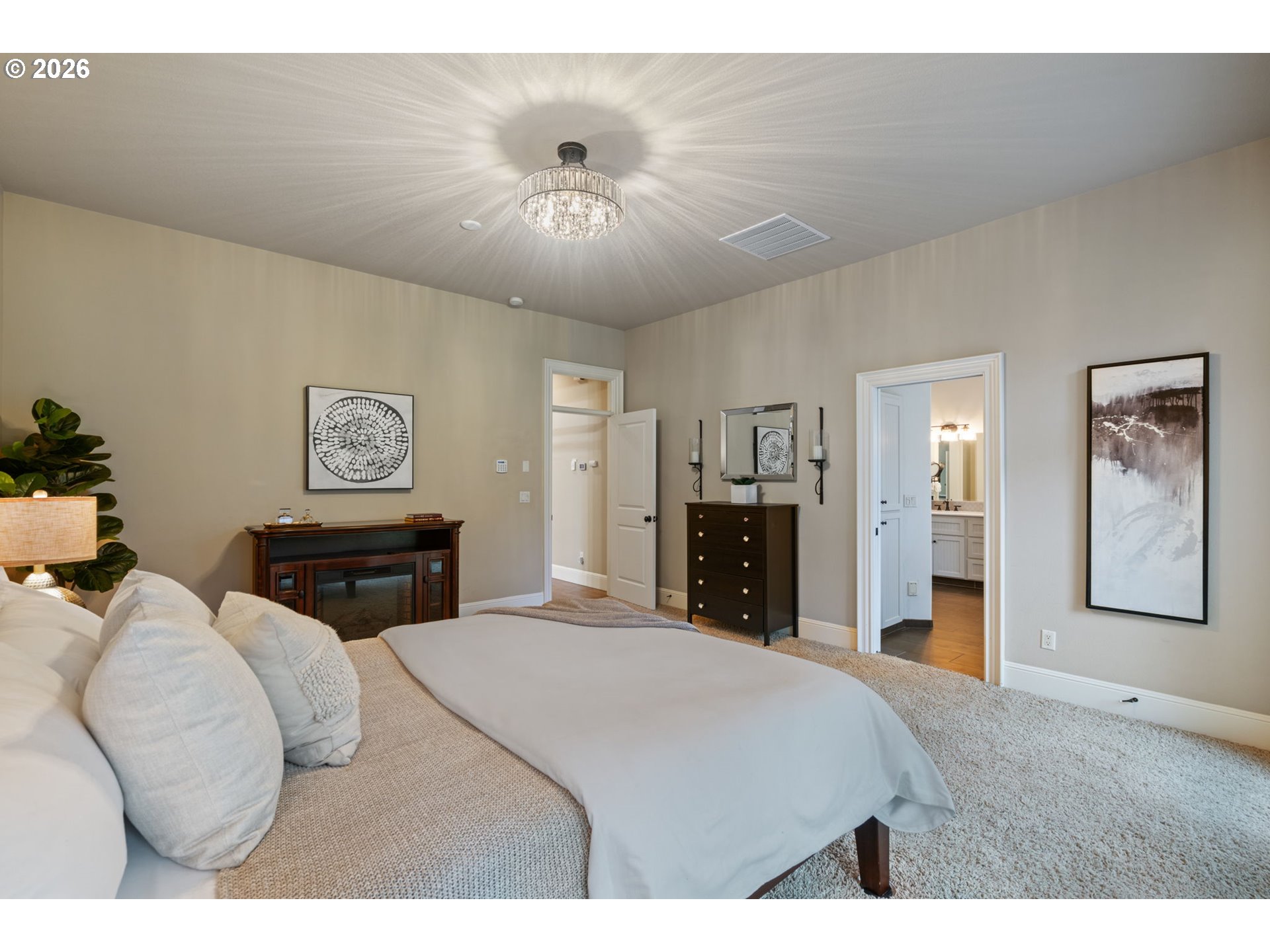 510 Northeast 224th Circle Ridgefield, WA 98642 - Photo 24 of 48 a bed room with a bed and a television