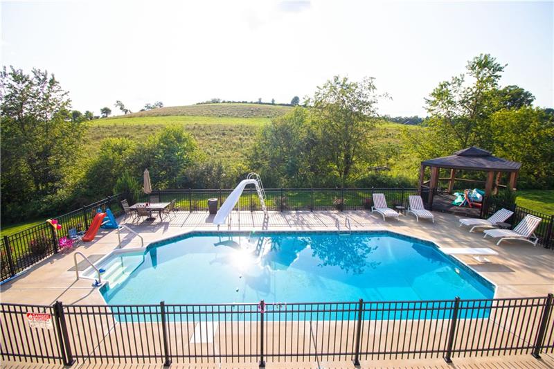 385 Pleasant Valley Road Bulger, PA 15019 - Photo 10 of 25 View of the pool and the adjacent 150 acre farm.