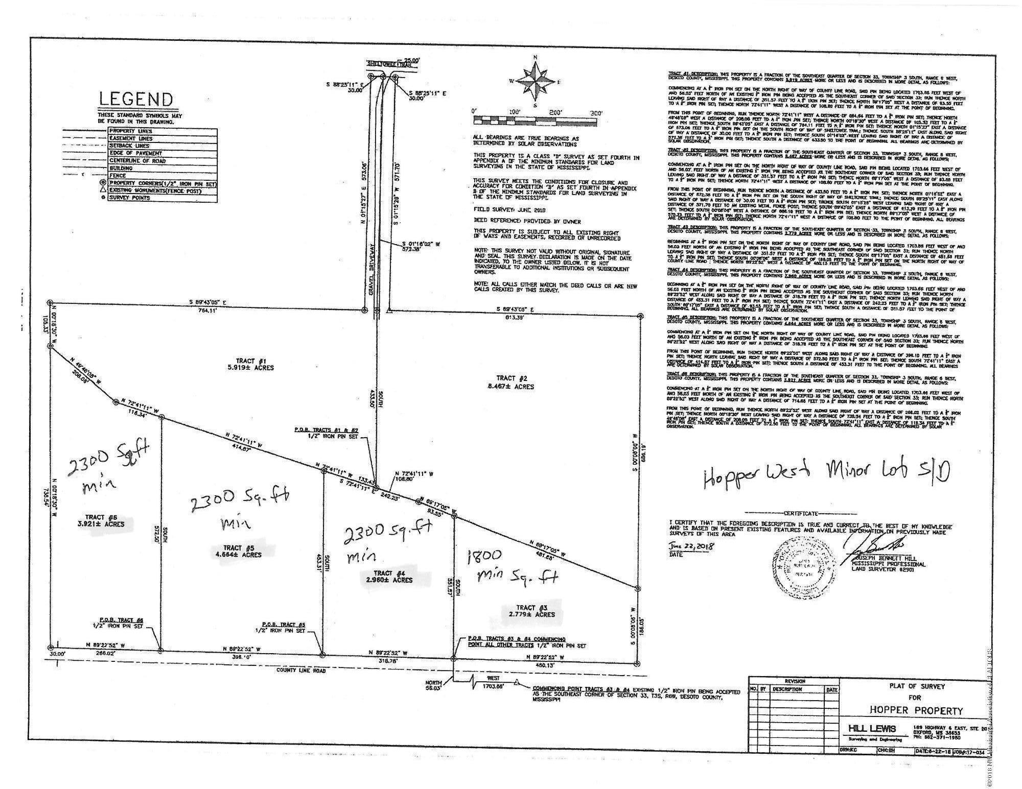 6 County Line Road Coldwater, MS 38618 - Photo 2 of 2 photo of plat