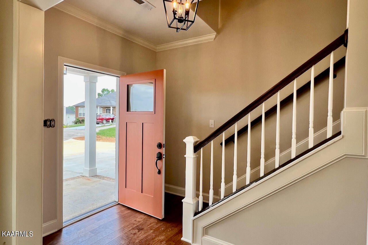 9356 Gabrielle Road Strawberry Plains, TN 37871 - Photo 3 of 39 a view of an entryway with wooden floor