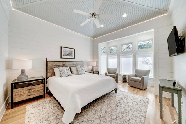 a city view with tall buildings