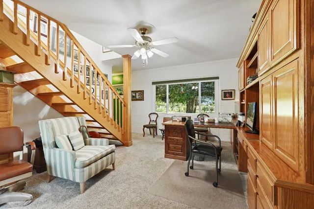 a bed room with bed and balcony