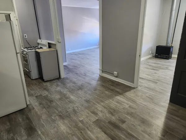 wooden floor and chair