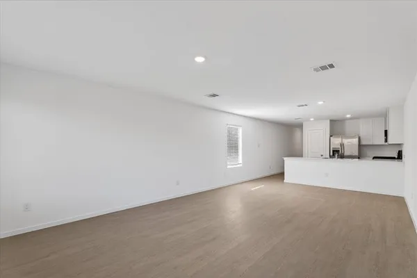 an empty room with window