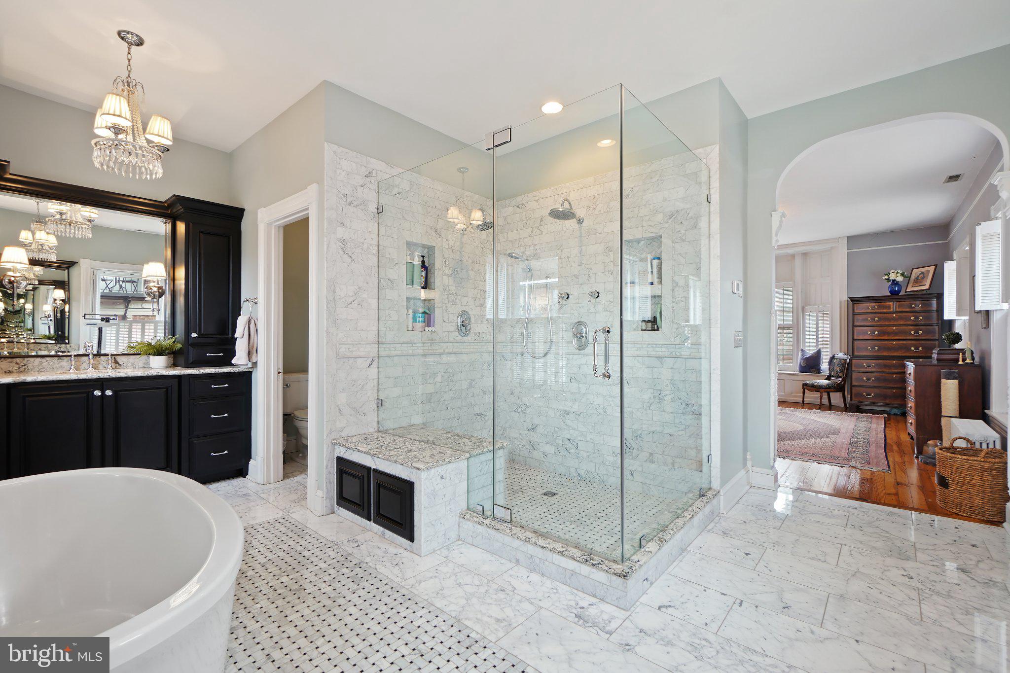 121 West Church Street Frederick, MD 21701 - Photo 42 of 93 Luxurious marble bathroom retreat.