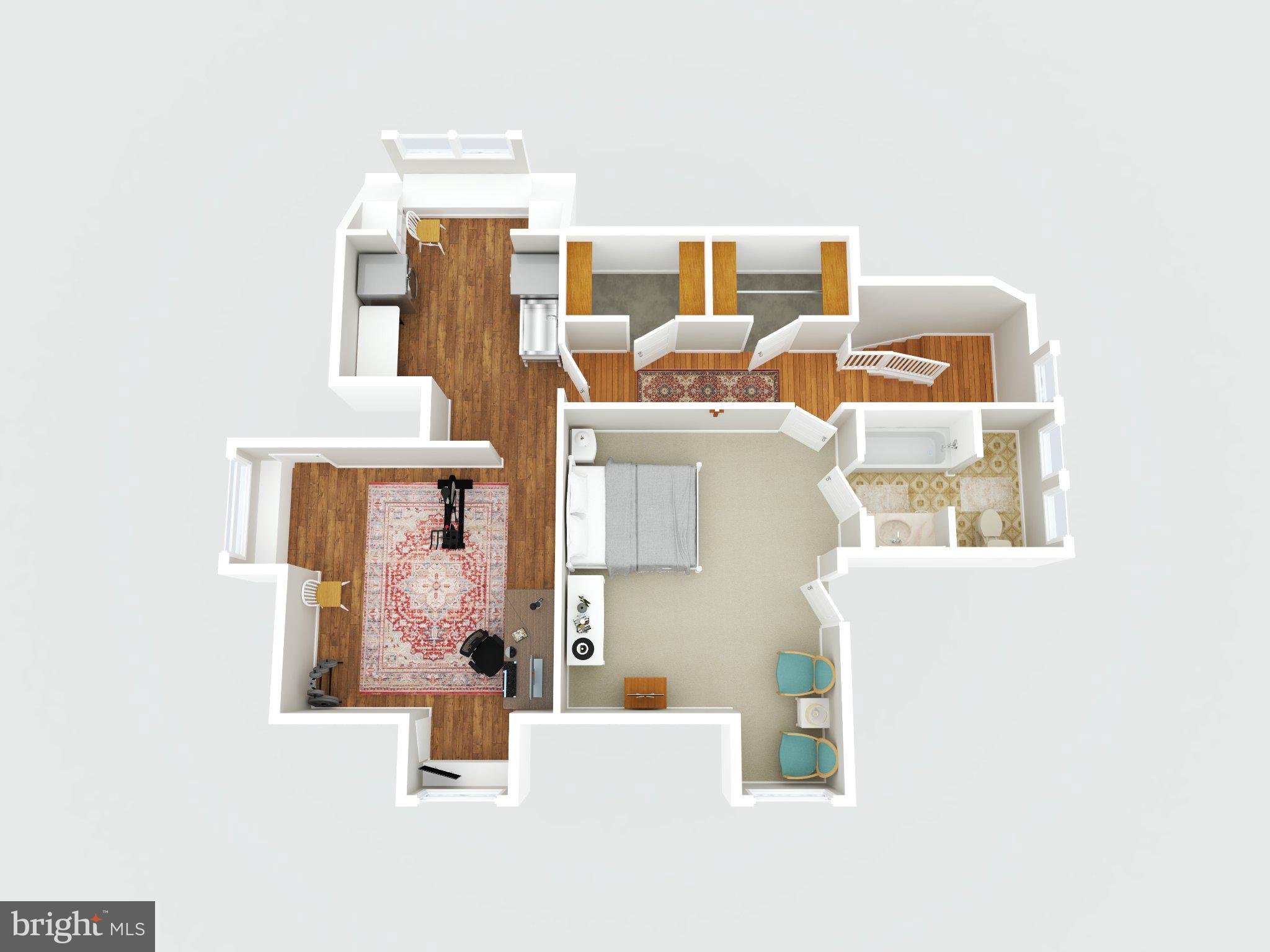 121 West Church Street Frederick, MD 21701 - Photo 62 of 93 Stylish 3rd-floor layout design.