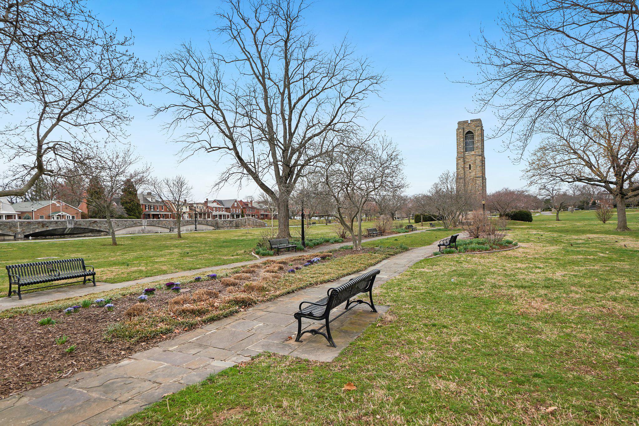 121 West Church Street Frederick, MD 21701 - Photo 96 of 104 Tranquil Baker Park with historic tower.