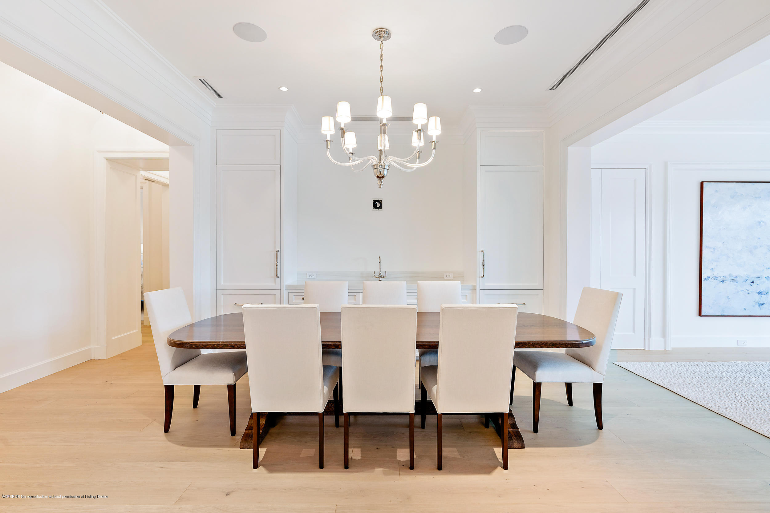 3 Via Flagler Palm Beach, FL 33480 - Photo 12 of 42 a view of a dining room with furniture and chandelier