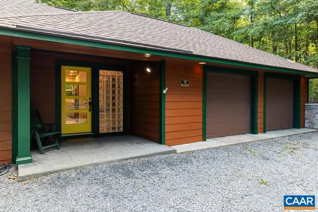 a backyard of a house