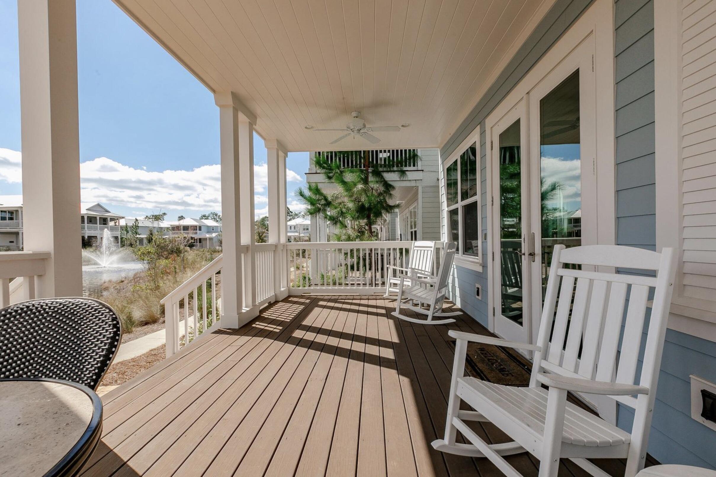 60 Chordgrass Way Santa Rosa Beach, FL 32459 - Photo 12 of 17 Patio overlooking Pond and Fountain