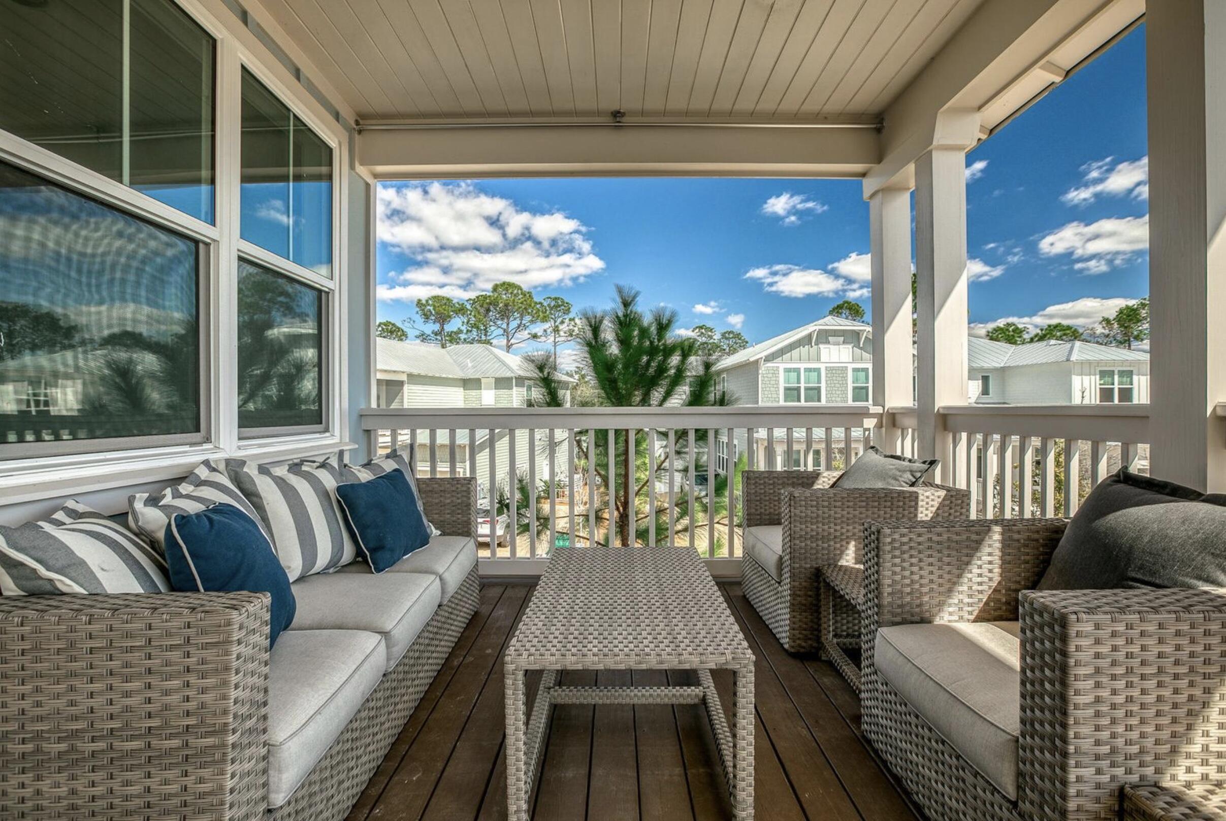 60 Chordgrass Way Santa Rosa Beach, FL 32459 - Photo 10 of 17 Balcony overlooking pond and fountain