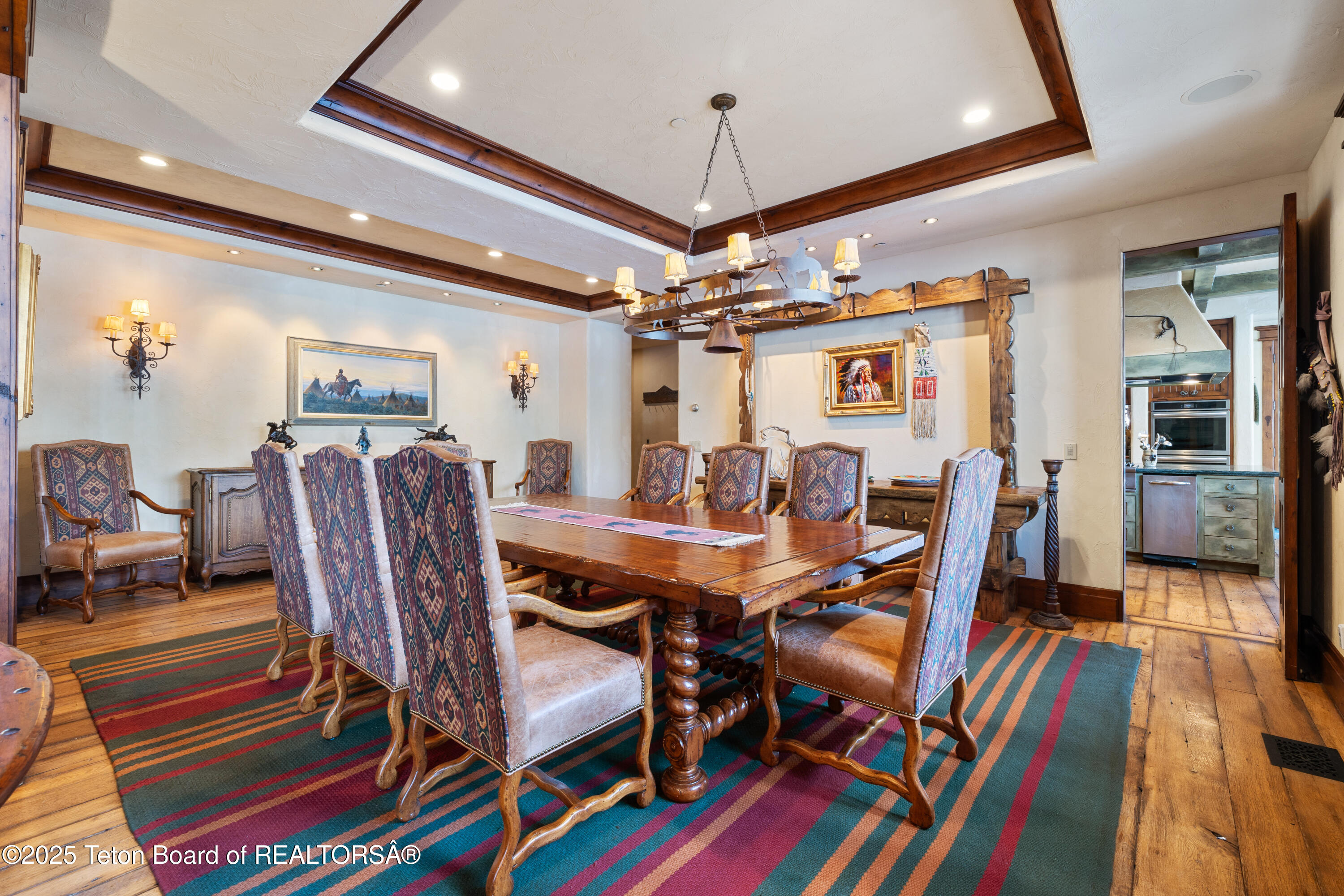 6355-6335 Red Tail Road Jackson, WY 83001 - Photo 23 of 73 Main House Dining Room
