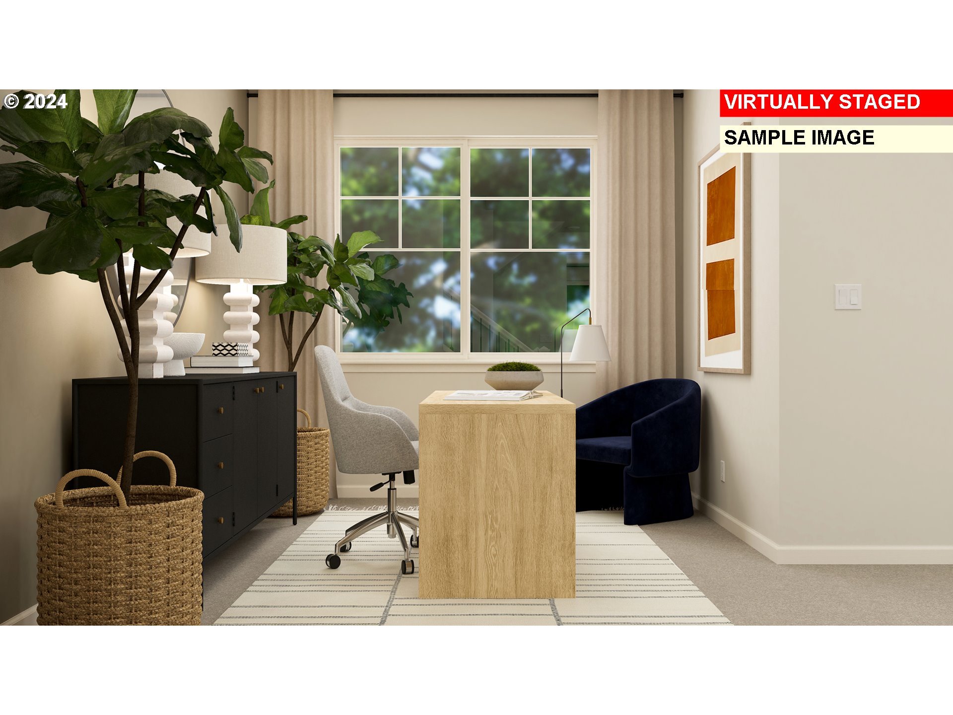 12134 Southwest Champlin Lane Beaverton, OR 97007 - Photo 11 of 24 a living room with furniture and a potted plant