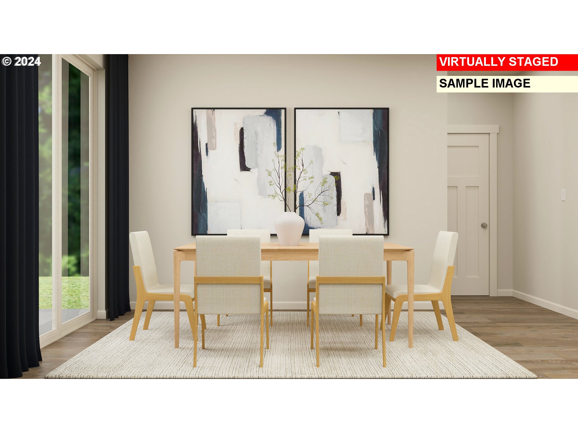 12134 Southwest Champlin Lane Beaverton, OR 97007 - Photo 6 of 24 a black and white photo of a living room