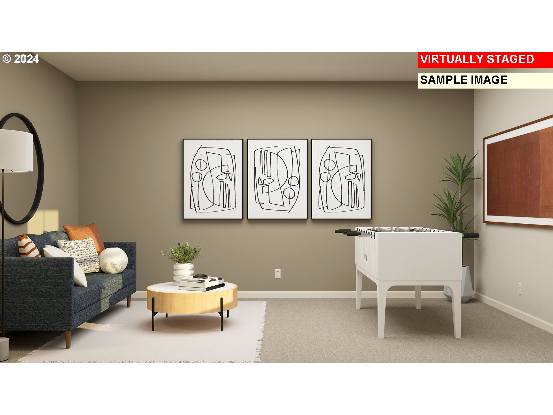 12134 Southwest Champlin Lane Beaverton, OR 97007 - Photo 8 of 24 a living room with furniture and a pool table