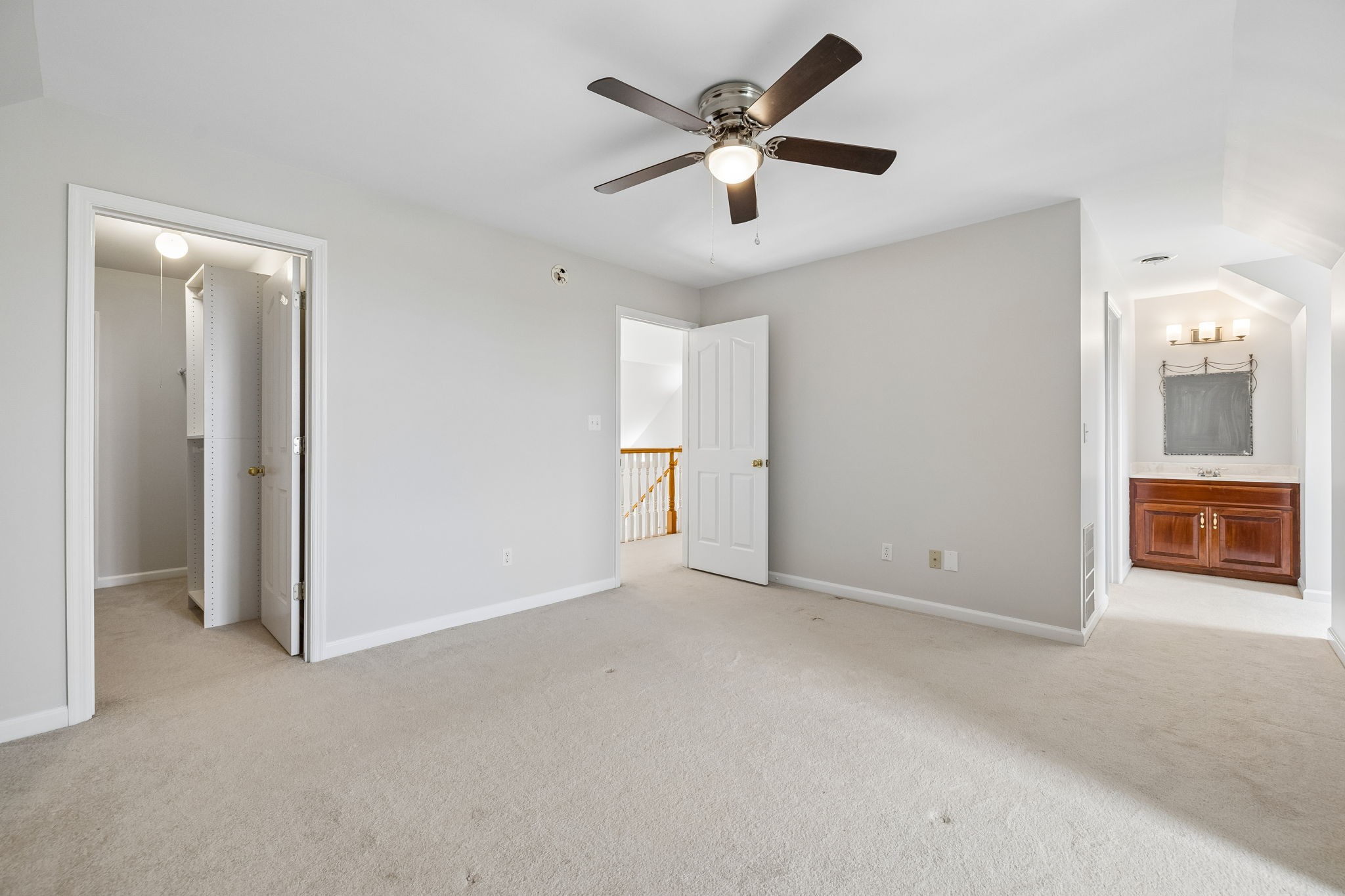 314 Fairview Road Dickson, TN 37055 - Photo 43 of 81 an empty room with a ceiling fan and a bathroom