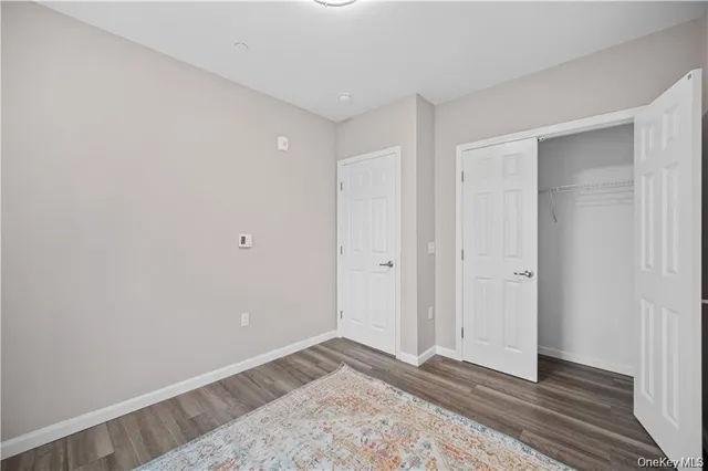 a view of a room that has a window in it