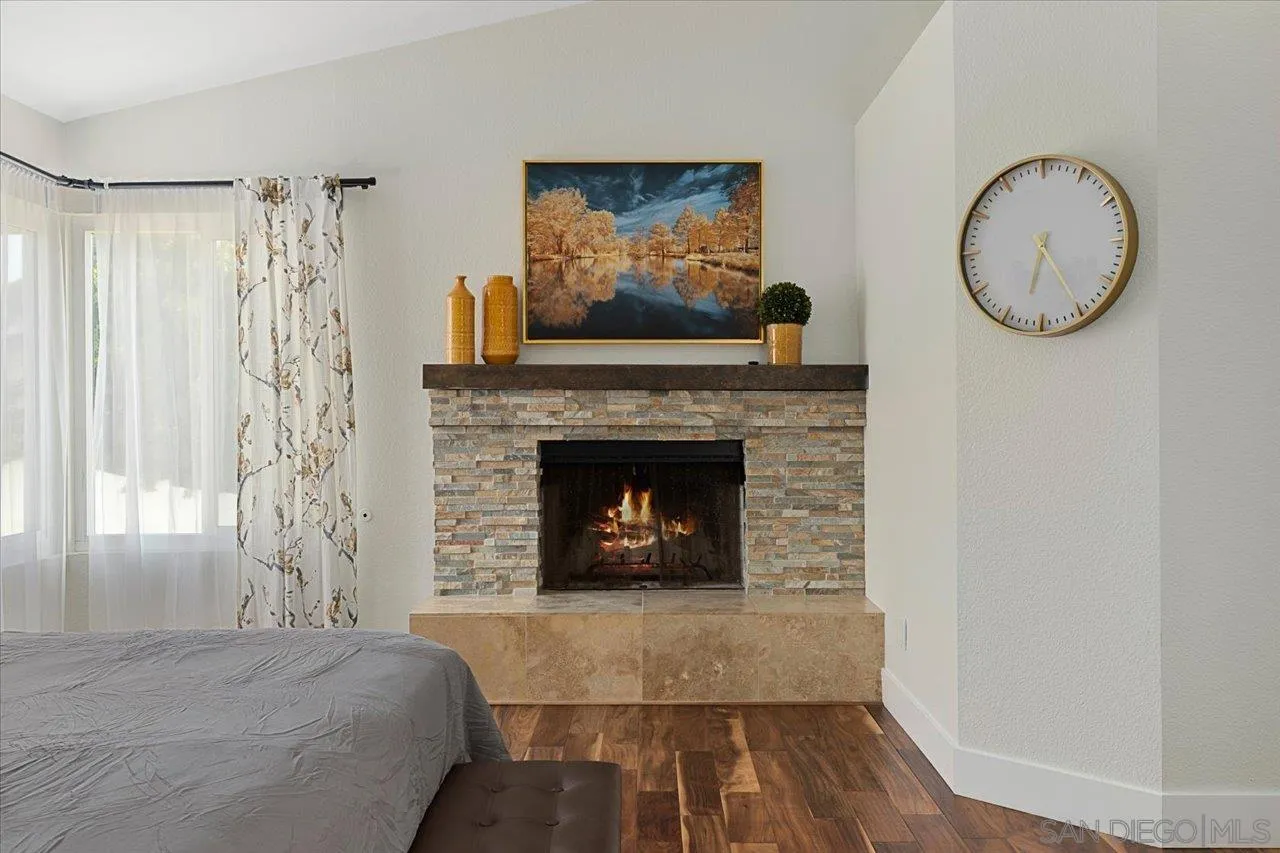 1321 Clear Crest Circle Vista, CA 92084 - Photo 17 of 30 a living room with furniture and a fireplace