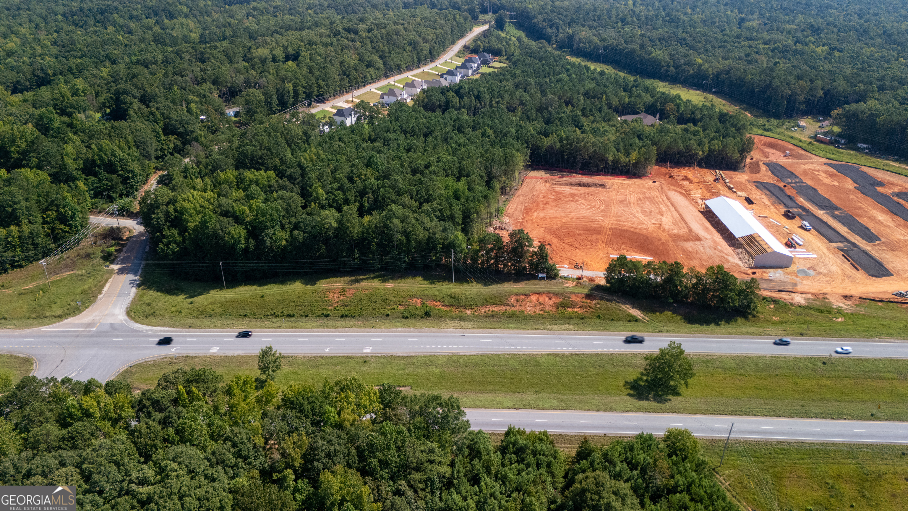0 Rock Castle Road Opelika, AL 36804 - Photo 10 of 17 an aerial view of a house with a yard and lake view