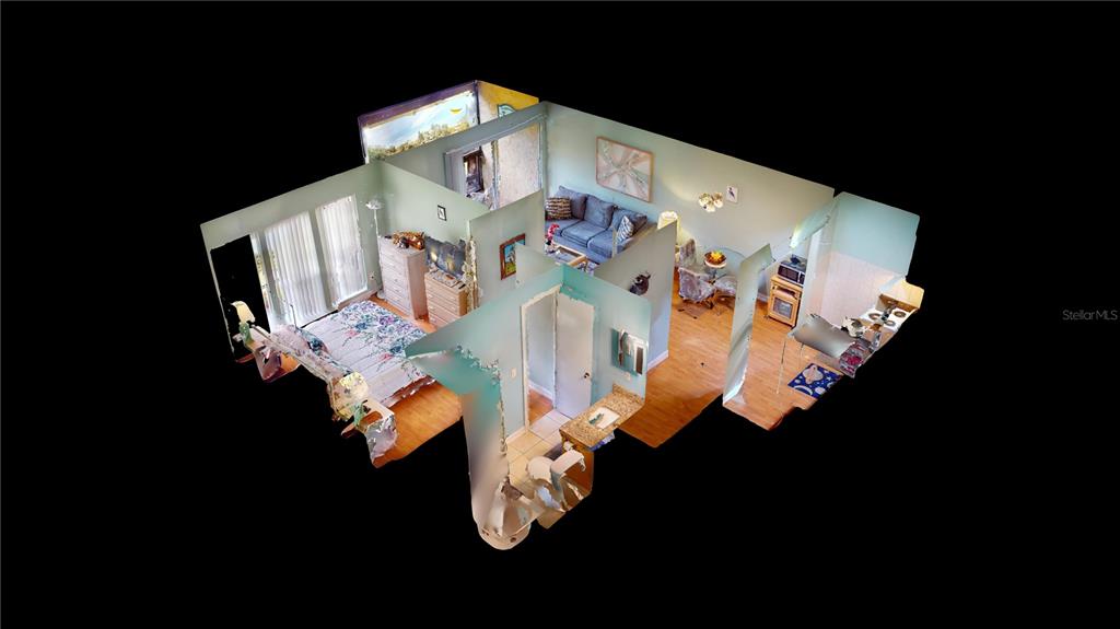 3415 Clark Road, Unit 215 Sarasota, FL 34231 - Photo 5 of 18 an aerial view of a house with a swimming pool fire pit and outdoor seating