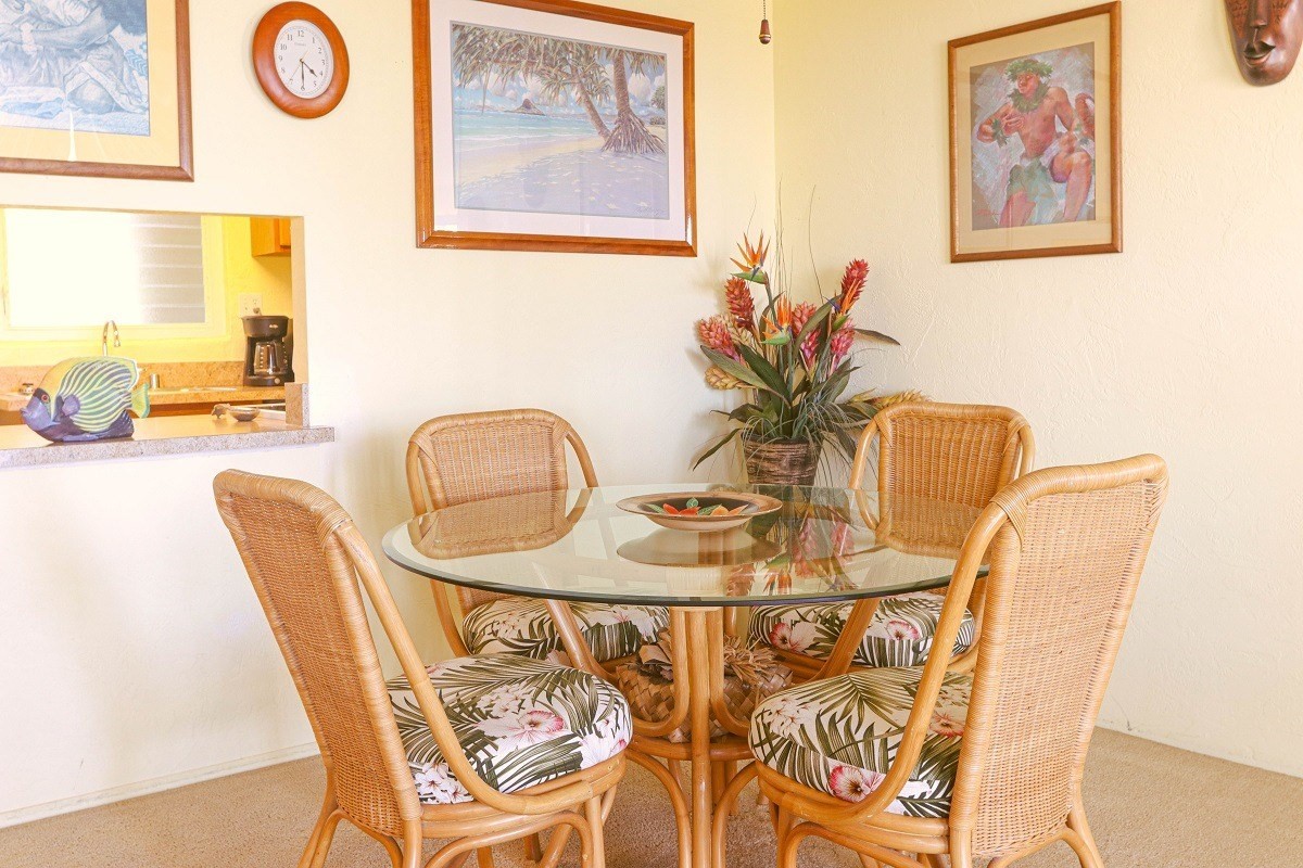 1763 Pe'e Road, Unit 305 Koloa, HI 96756 - Photo 3 of 14 a dining room with furniture and window
