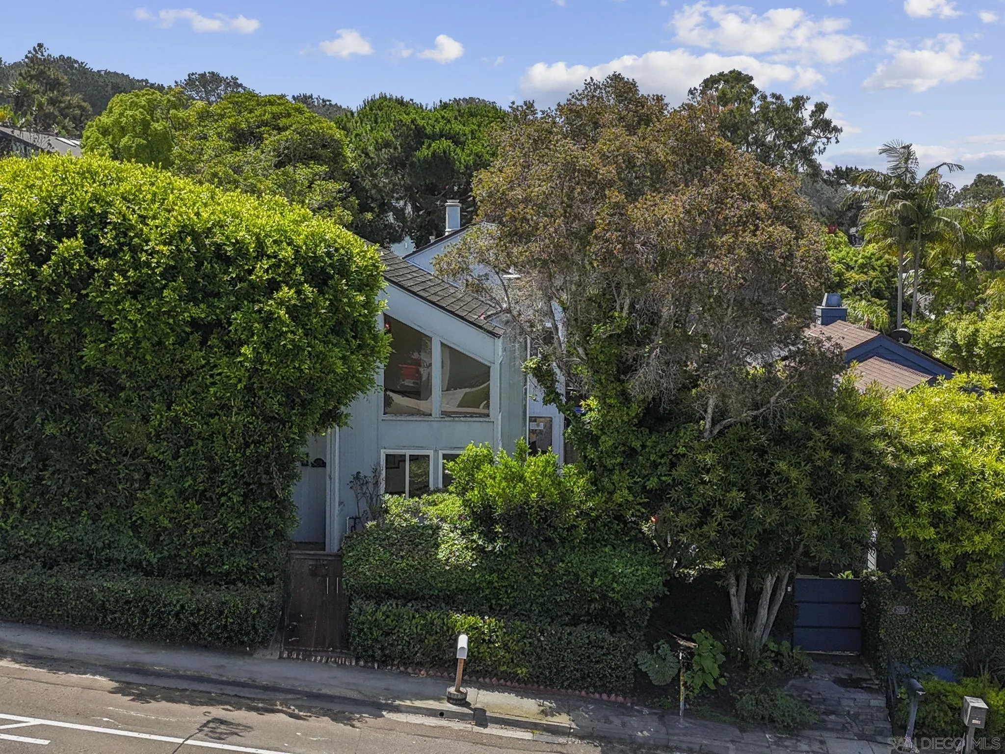 2029 Del Mar Heights Road Del Mar, CA 92014 - Photo 2 of 51 a aerial view of a house with a yard and potted plants