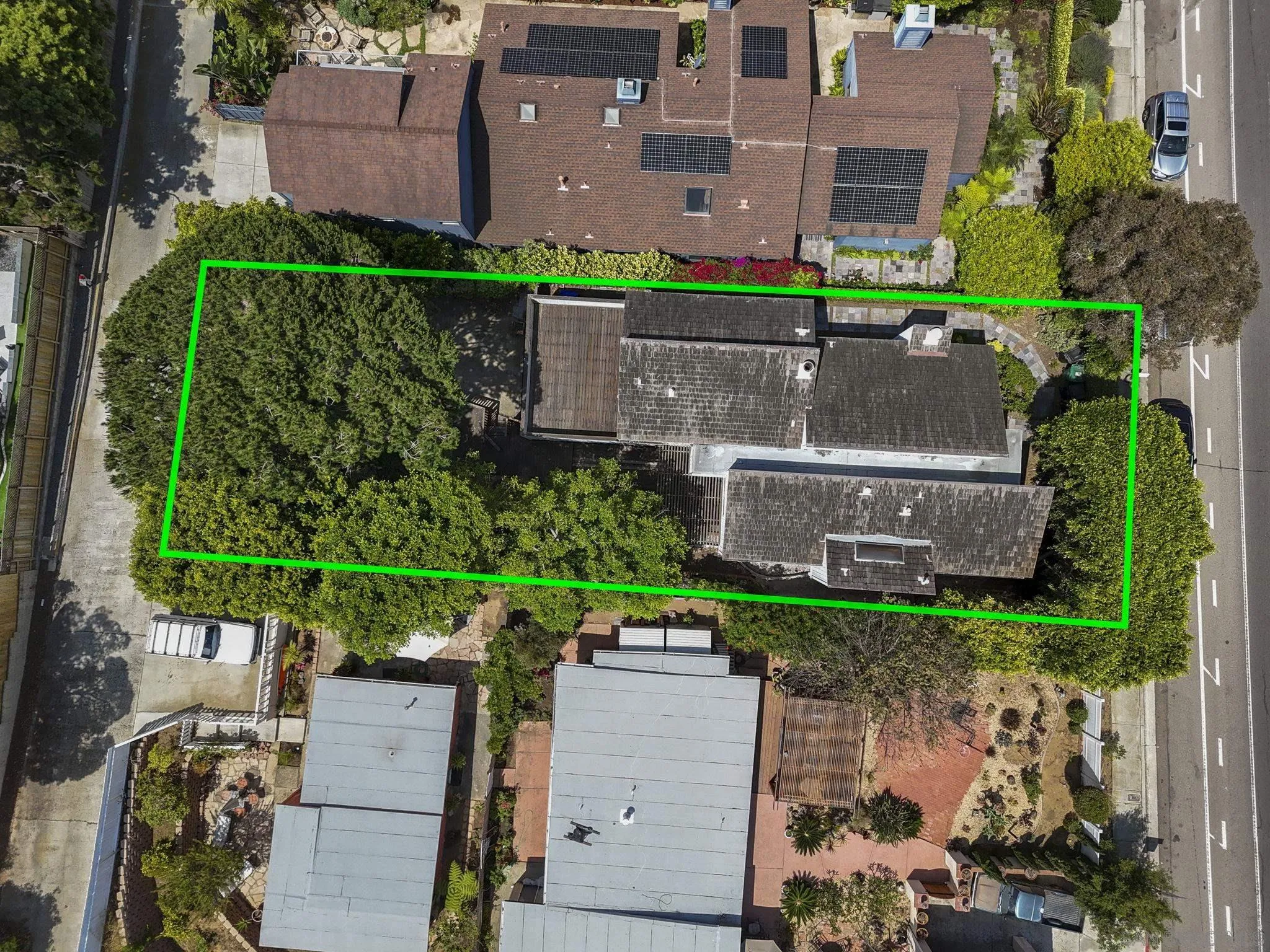 2029 Del Mar Heights Road Del Mar, CA 92014 - Photo 46 of 51 an aerial view of a house with a garden