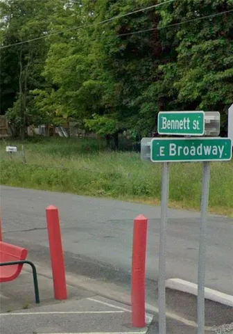 a sign that is on the side of a building